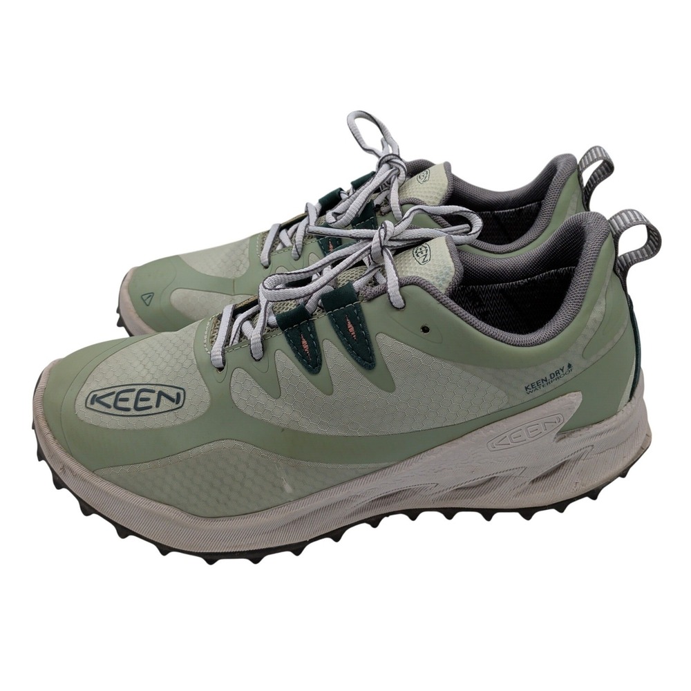 KEEN Zionic WP Womens 10 Waterproof Hiking Shoes Desert Sage Ember Glow 1028048